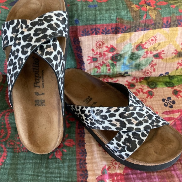 Birkenstock Leopard Print Sandals - Picture 2 of 2